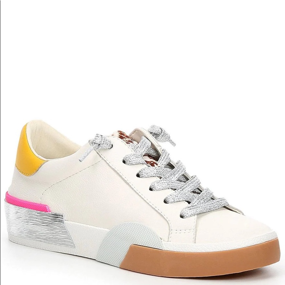 Dolce Vita Zina Leopard Print Leather Sneakers 8.5